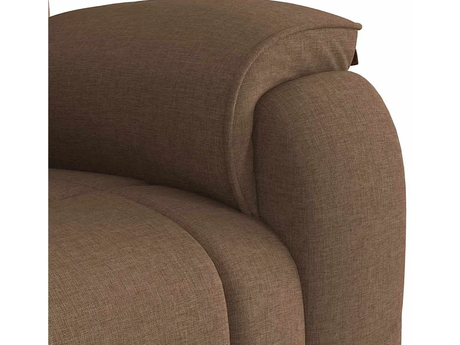 Poltrona*vidaxl Poltrona de massagens reclinável tecido Castanho