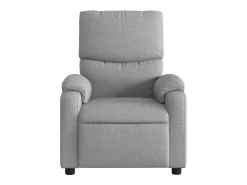Poltrona de massagens reclinável elétrica tecido -claro SHL919485^ Poltrona