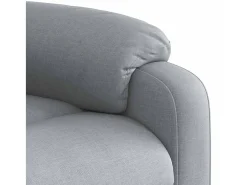 Hot Poltrona de massagens reclinável tecido -claro SHL740415 Cinzento