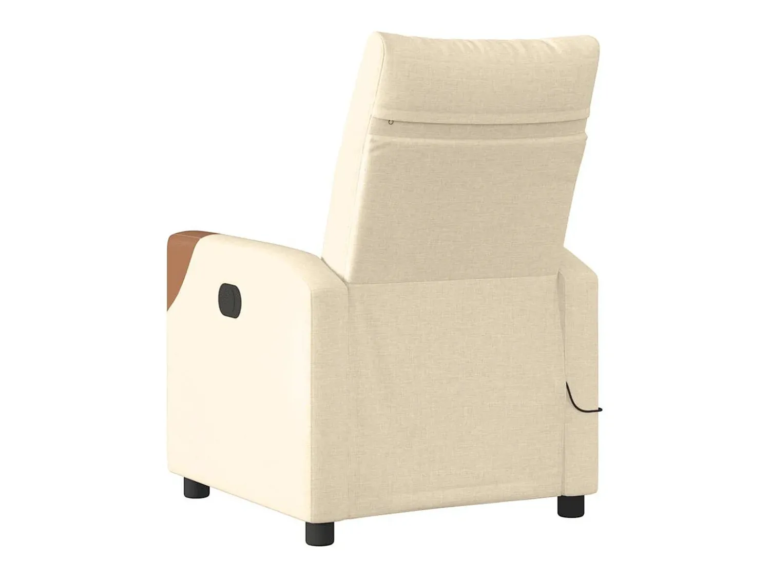Outlet Poltrona de massagens reclinável elétrica tecido SHL7217 Creme