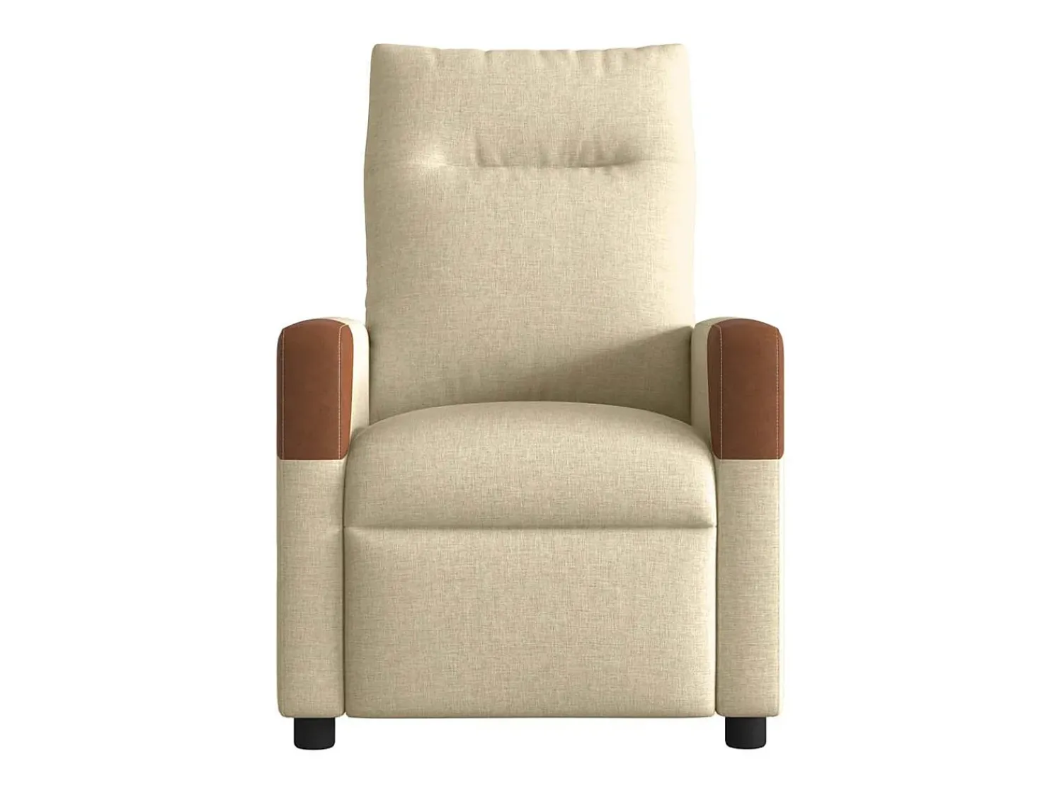 Outlet Poltrona de massagens reclinável elétrica tecido SHL7217 Creme