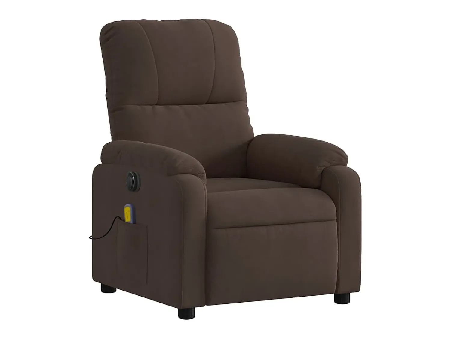 Poltrona de massagens reclinável elétrica microfibra SHL366497^ Poltrona