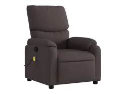 Poltrona* Poltrona de massagens reclinável tecido -escuro SHL861238 Castanho