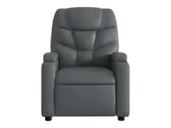 Poltrona| Poltrona de massagens reclinável couro artificial SHL20407 Cinzento