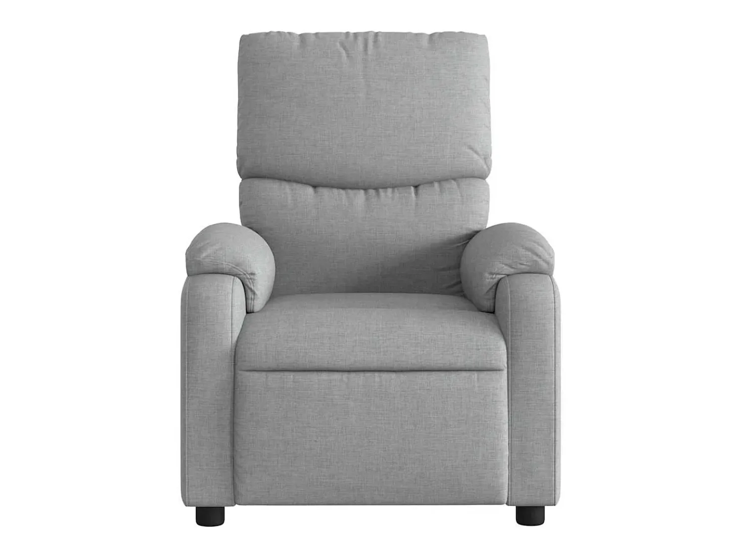 Hot Poltrona de massagens reclinável tecido -claro SHL172766 Cinzento