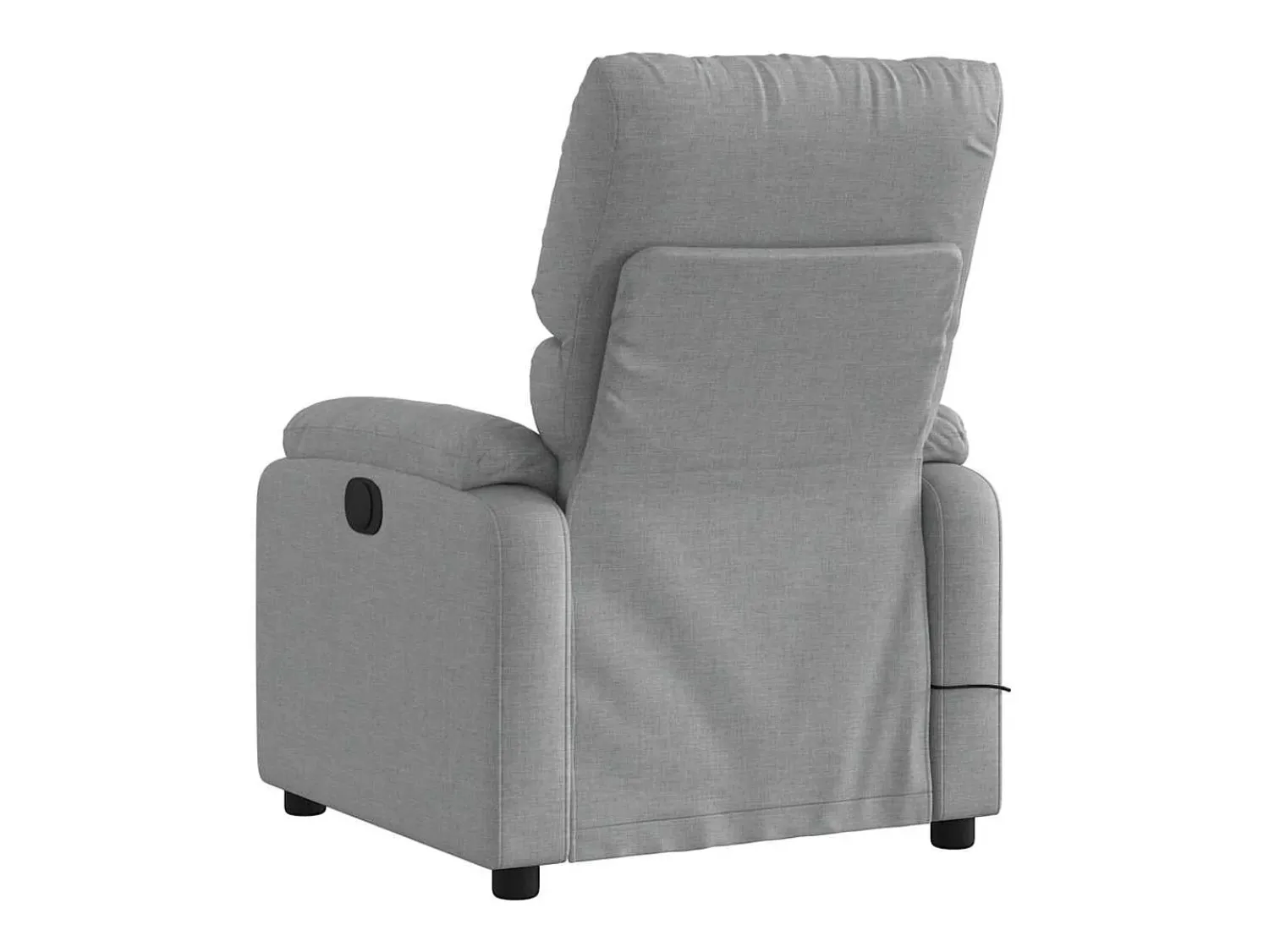 Hot Poltrona de massagens reclinável tecido -claro SHL172766 Cinzento