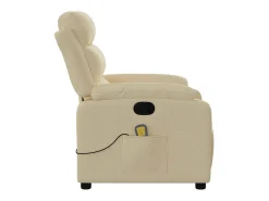 Poltrona| Poltrona de massagens reclinável tecido cor SHL553285 Creme