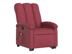 Poltrona| Poltrona de massagens reclin. elevatória tecido tinto SHL992427 Vermelho