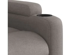Poltrona de massagens reclinável tecido cinzento-acastanhado SHL514697^ Poltrona