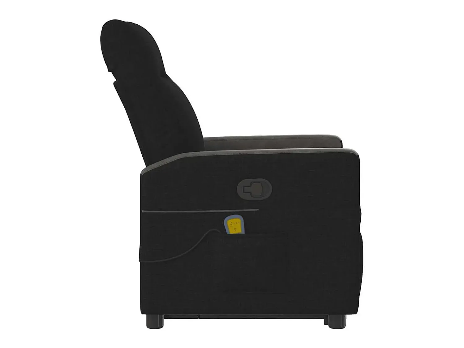Poltrona* Poltrona de massagens reclinável elevatória tecido SHL711830 Preto