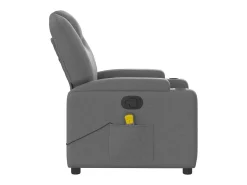 Discount Poltrona de massagens reclinável tecido cinzento-escuro SHL417214 Cinza antracite