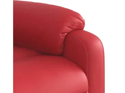 Poltrona| Poltrona de massagens reclinável couro artificial SHL891931 Vermelho