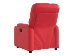 Discount Poltrona de massagens reclinável couro artificial SHL172234 Vermelho