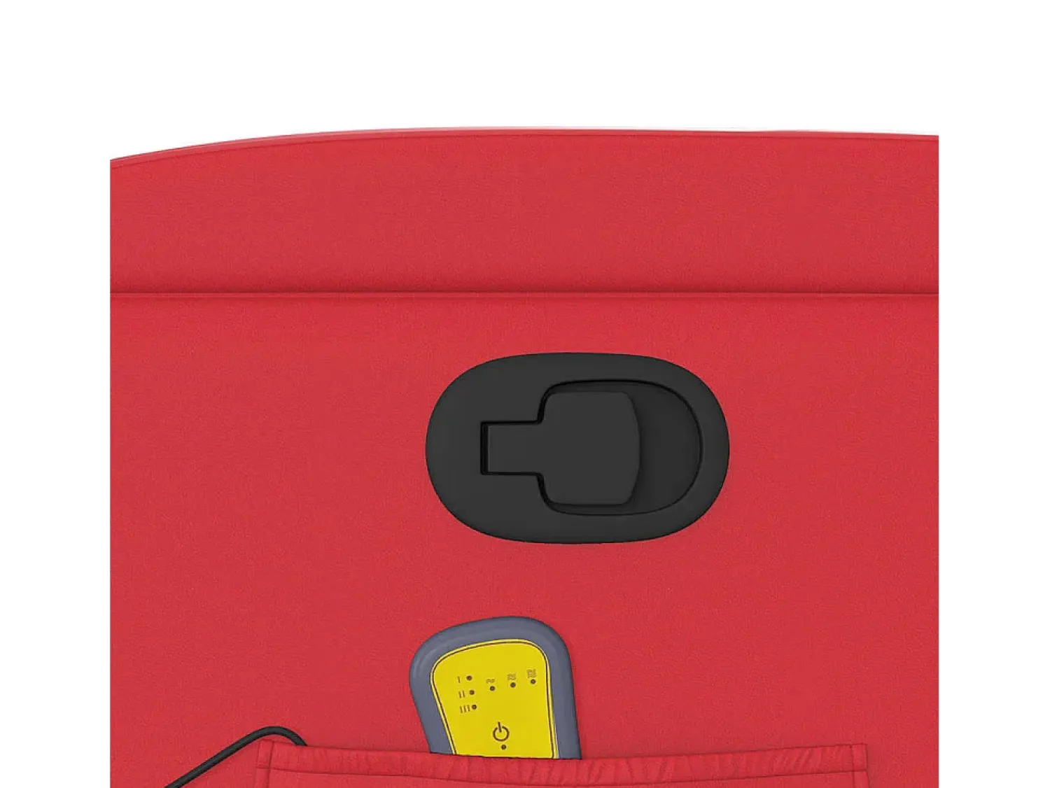 Discount Poltrona de massagens reclinável couro artificial SHL172234 Vermelho