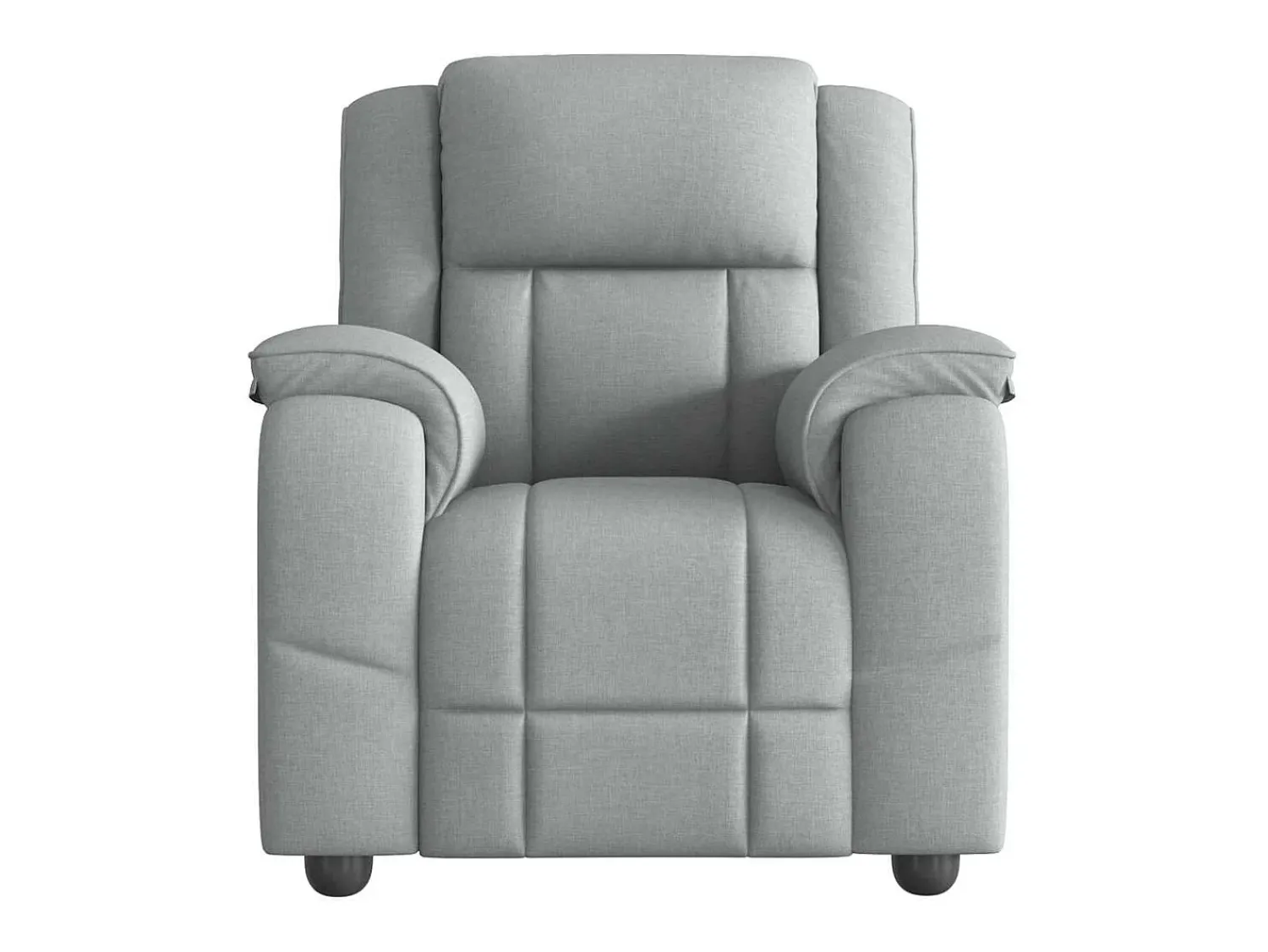 Poltrona* Poltrona de massagens reclinável tecido -claro SHL430608 Cinzento