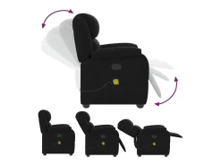 Poltrona de massagens reclinável tecido SHL602894^ Poltrona