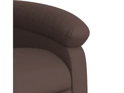 Poltrona|vidaxl Poltrona de massagens reclinável couro artificial castanho Castanho chocolate