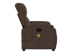 Poltrona| Poltrona de massagens reclinável tecido de microfibra SHL910106 Castanho
