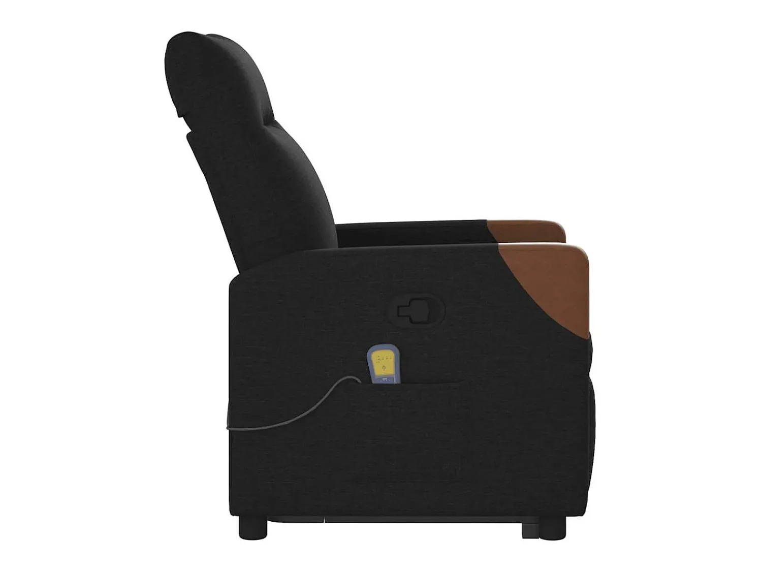 Poltrona* Poltrona de massagens reclinável elevatória tecido SHL823658 Preto