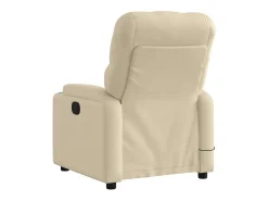 Poltrona*vidaxl Poltrona de massagens reclinável tecido cor Creme