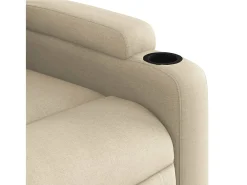 Poltrona*vidaxl Poltrona de massagens reclinável tecido cor Creme