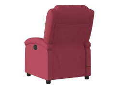 Poltrona de massagens reclinável tecido tinto SHL143363^ Poltrona