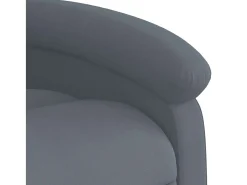 Poltrona*vidaxl Poltrona de massagens reclinável veludo -escuro Cinzento