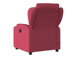 New Poltrona de massagens reclinável tecido tinto SHL234837 Vermelho