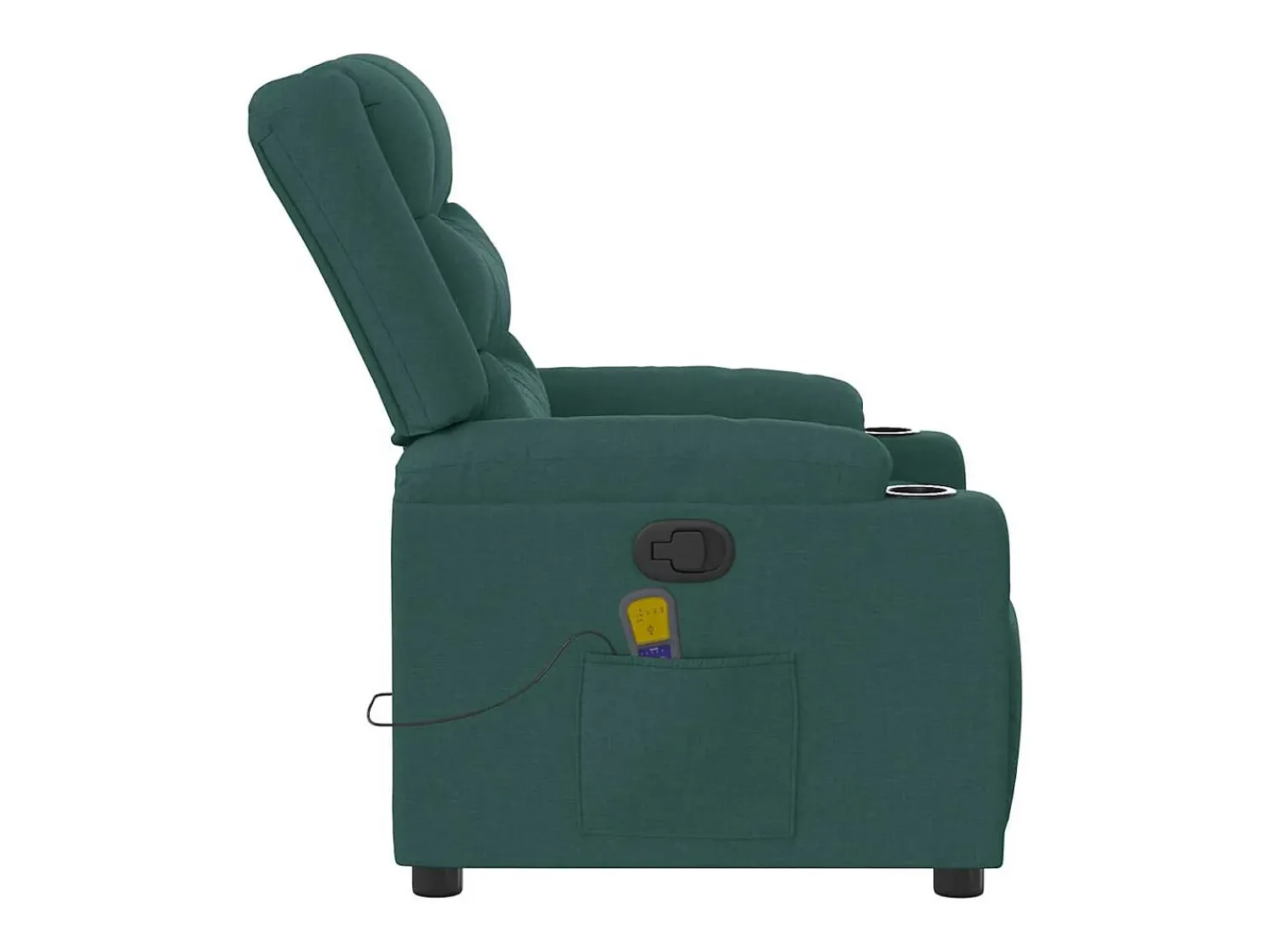 Poltrona| Poltrona de massagens reclinável tecido verde-escuro SHL33480 Verde pinho