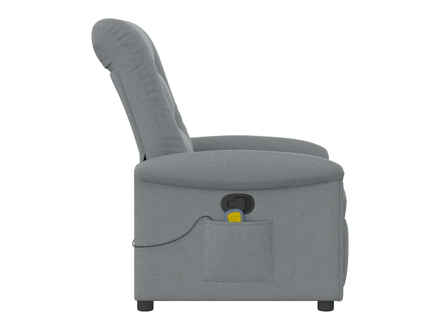 Poltrona* Poltrona de massagens reclinável tecido -claro SHL271470 Cinzento