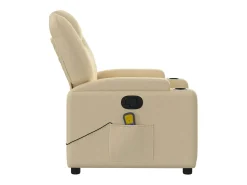 Poltrona* Poltrona de massagens reclinável tecido cor SHL461624 Creme