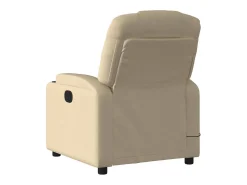 Poltrona* Poltrona de massagens reclinável tecido cor SHL461624 Creme