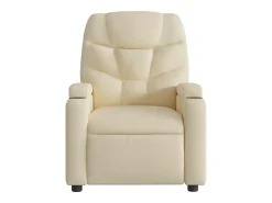 Hot vidaxl Poltrona de massagens reclinável tecido cor Creme
