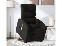 Poltrona* Poltrona de massagens reclinável elevatória tecido SHL210507 Preto