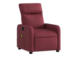 Poltrona| Poltrona de massagens reclinável tecido tinto SHL742077 Vermelho
