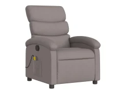 Online Poltrona de massagens reclinável tecido cinzento-acastanhado SHL850249 Taupe