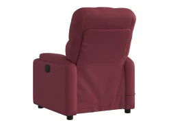 Poltrona de massagens reclinável tecido tinto SHL192238^ Poltrona