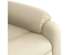 Poltrona* Poltrona de massagens reclinável tecido cor SHL937903 Creme