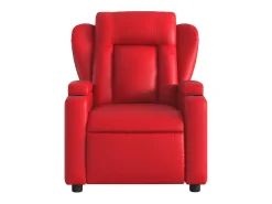 Poltrona| Poltrona de massagens reclinável couro artificial SHL728999 Vermelho