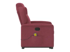 Poltrona de massagens reclin. elevatória tecido tinto SHL69840^ Poltrona