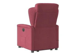 Poltrona de massagens reclin. elevatória tecido tinto SHL69840^ Poltrona