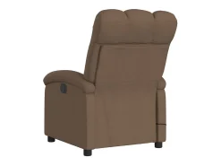 New Poltrona de massagens reclinável tecido SHL211799 Castanho