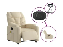 Poltrona de massagens reclinável elétrica tecido SHL779316^ Poltrona