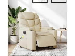 Poltrona de massagens reclinável elétrica tecido SHL779316^ Poltrona