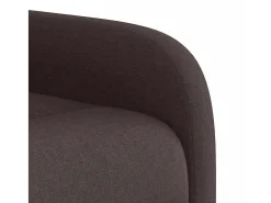 Poltrona|vidaxl Poltrona de massagens reclinável tecido -escuro Castanho