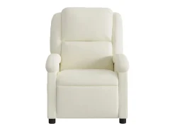 Poltrona* Poltrona de massagens reclinável elétrica veludo cor SHL106960 Creme