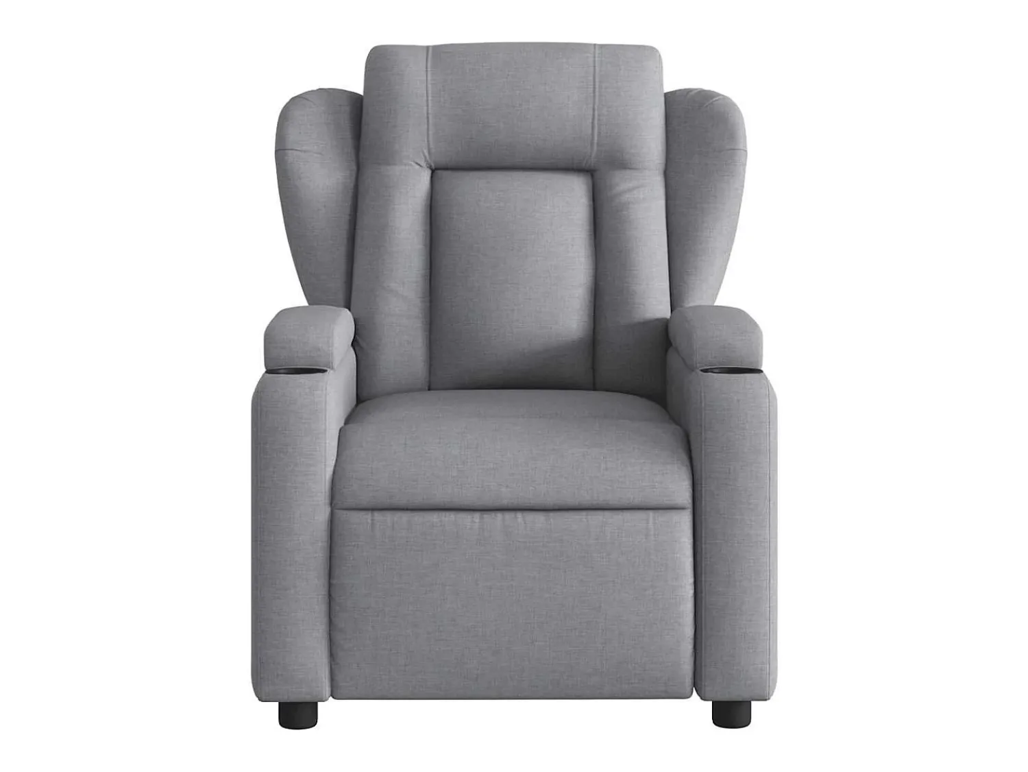 Online Poltrona de massagens reclinável elétrica tecido -claro SHL103660 Cinzento