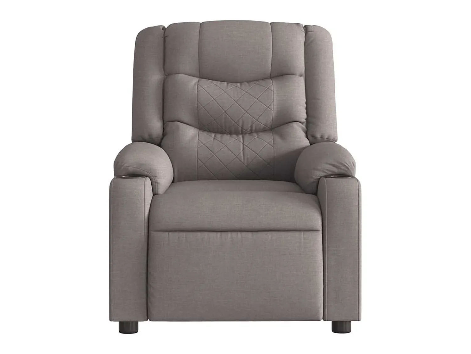 Poltrona| Poltrona de massagens reclinável tecido cinzento-acastanhado SHL463547 Taupe
