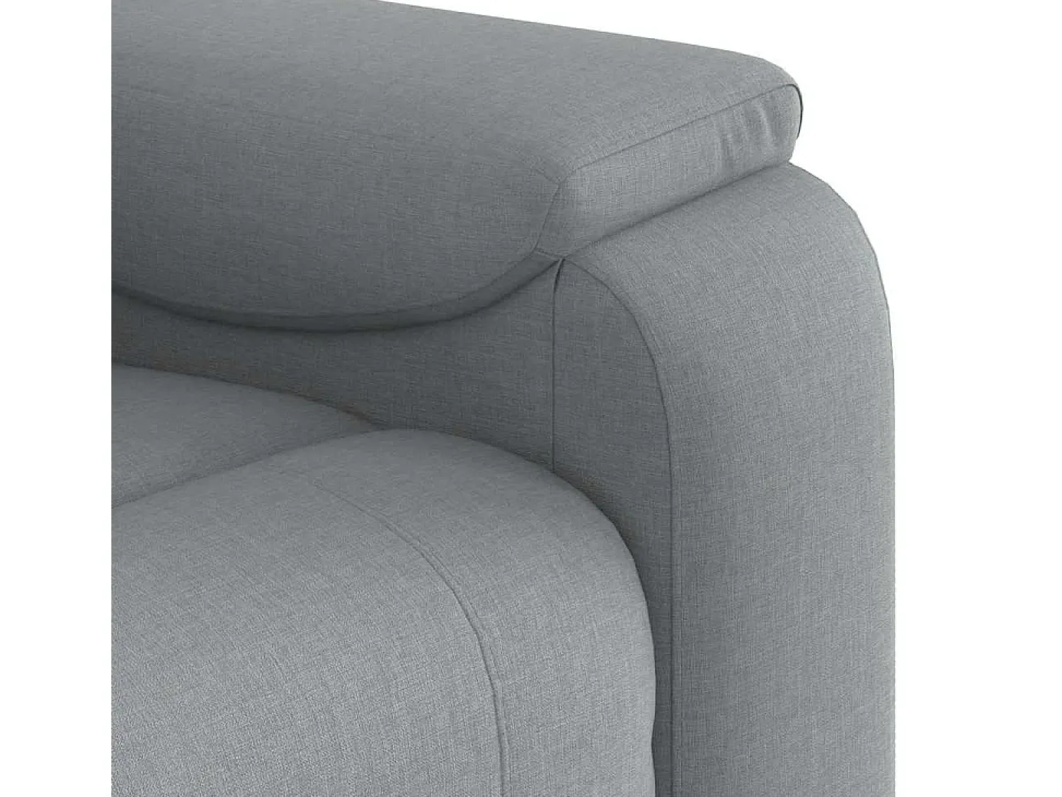 Poltrona* Poltrona de massagens reclinável tecido -claro SHL330102 Cinzento