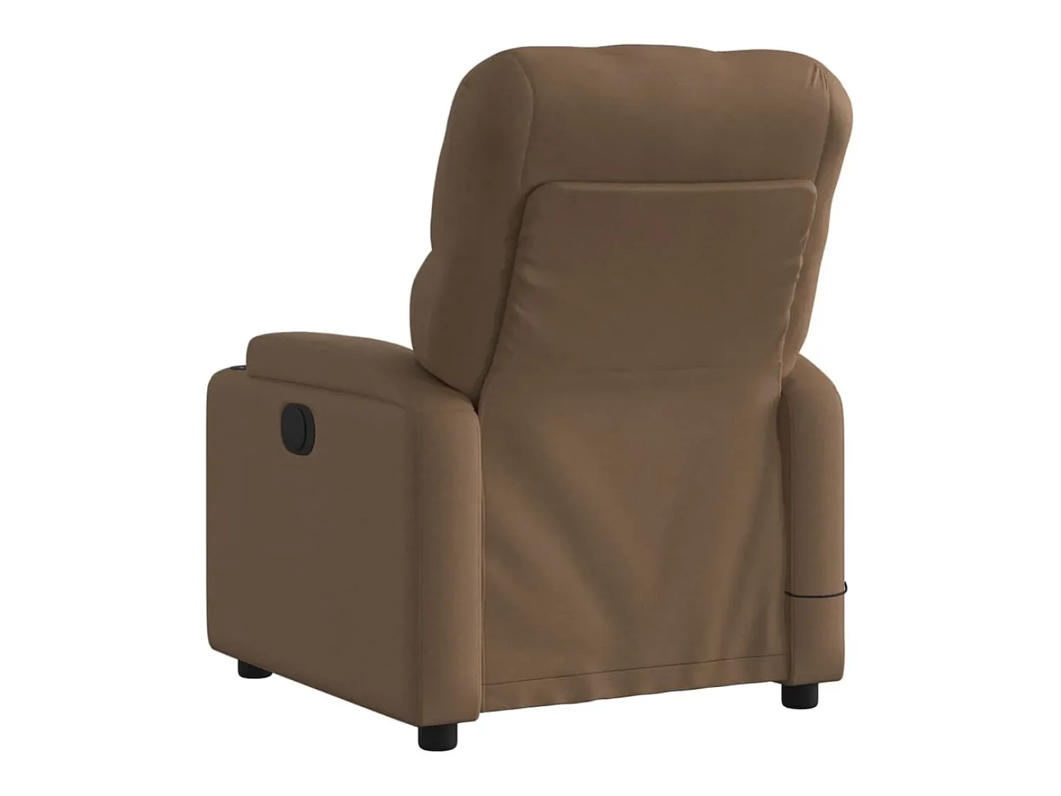 vidaxl Poltrona de massagens reclinável tecido^ Poltrona